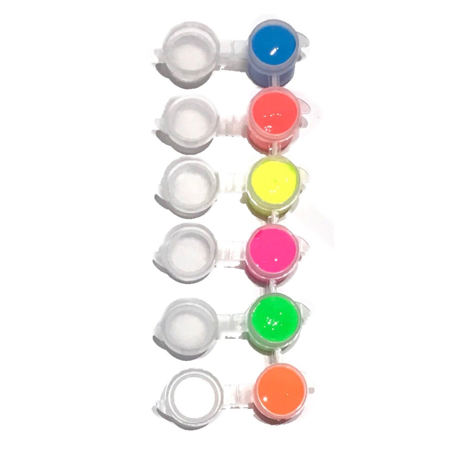 1x Set of 6 Mini Ready Mix Paint Pots w/ Brush - Pick you Colour Theme