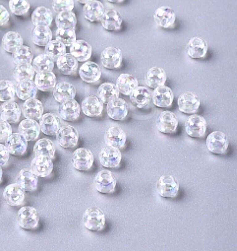 1000x Tiny 3mm Acrylic Faux Pearl Beads for Jewellery Making - Pick Your Colour
