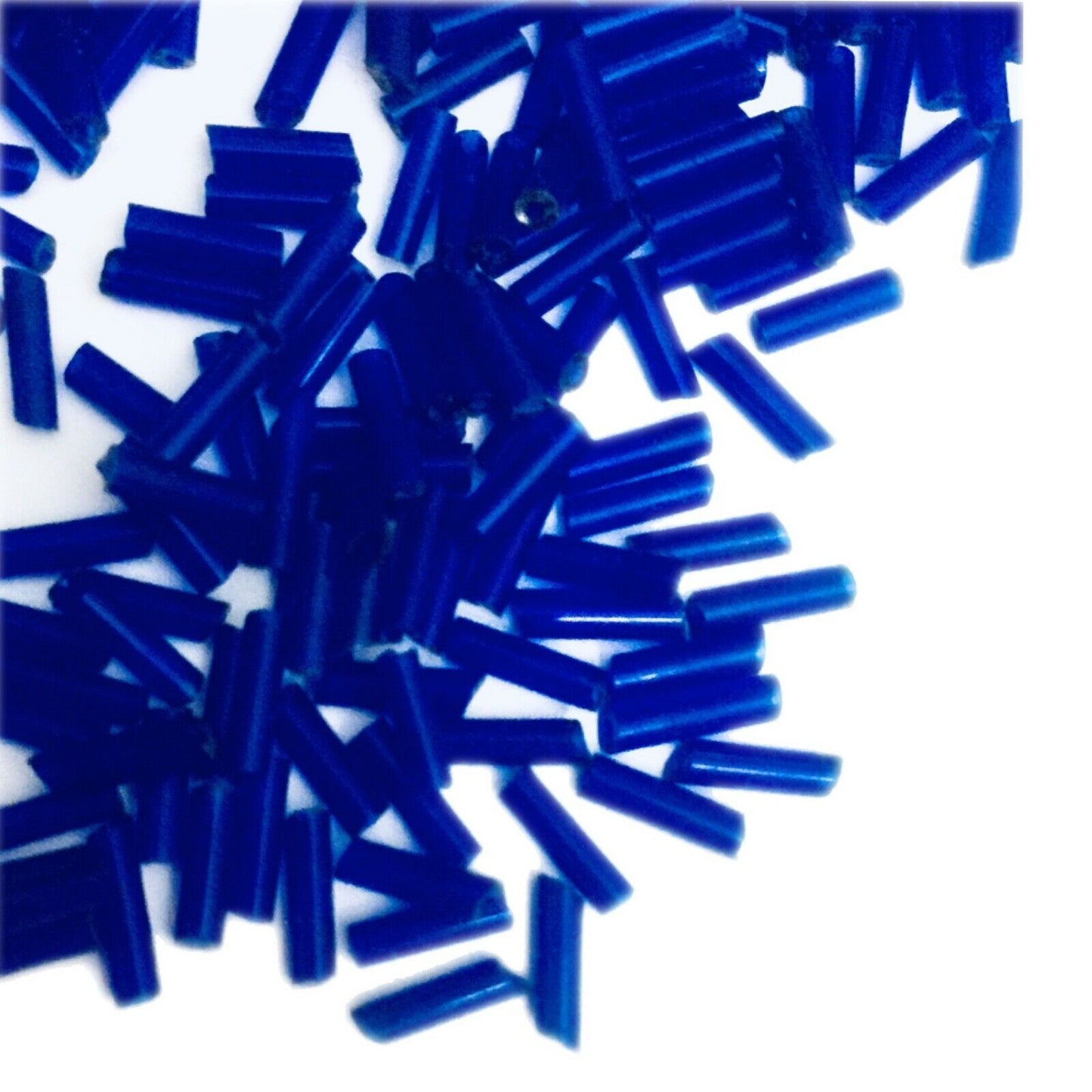 1100+ Bugle Glass 6.5-7.5mm Tube Seed Beads - Choose Your Colour