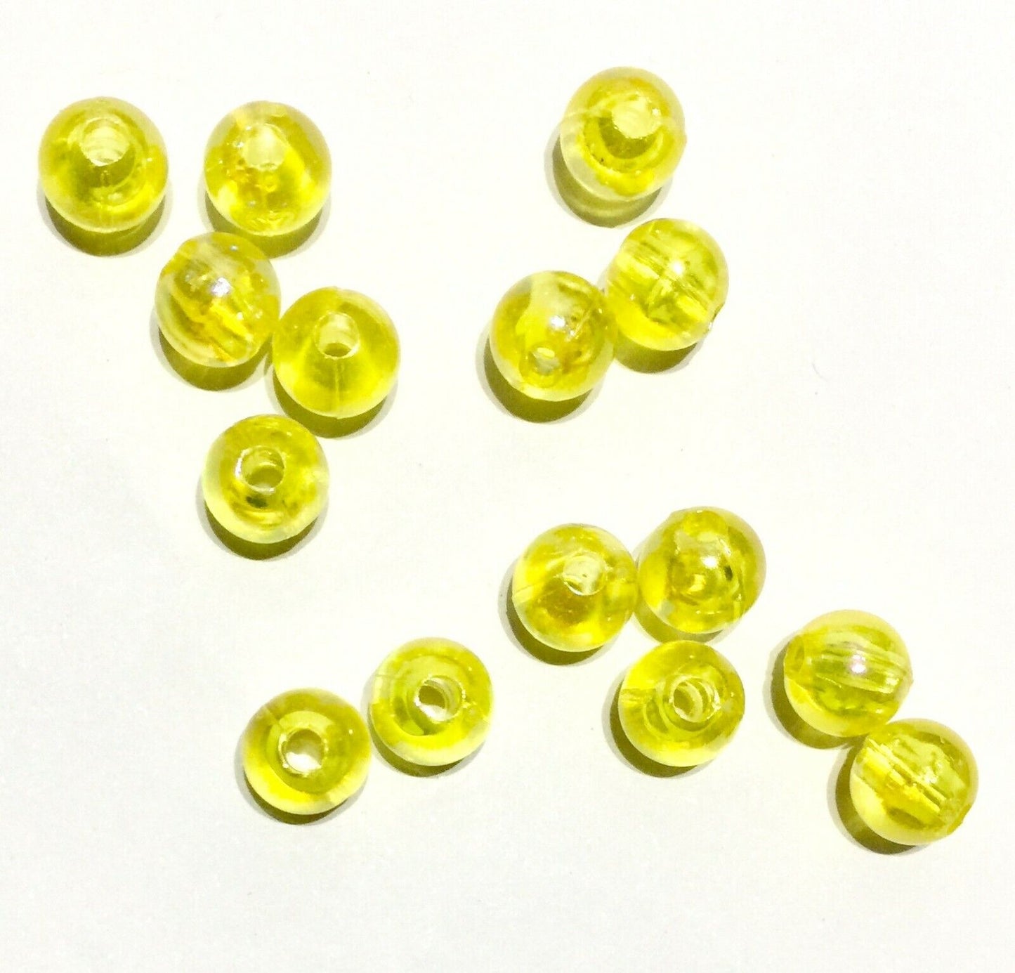 100x Acrylic 8mm Iridescent Coloured Beads - Choose Your Colour