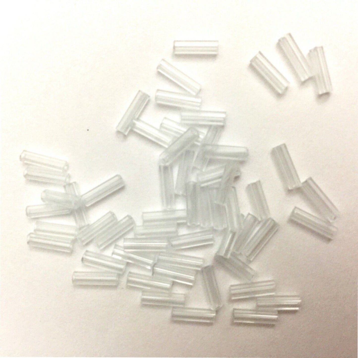 1100+ Bugle Glass 6.5-7.5mm Tube Seed Beads - Choose Your Colour
