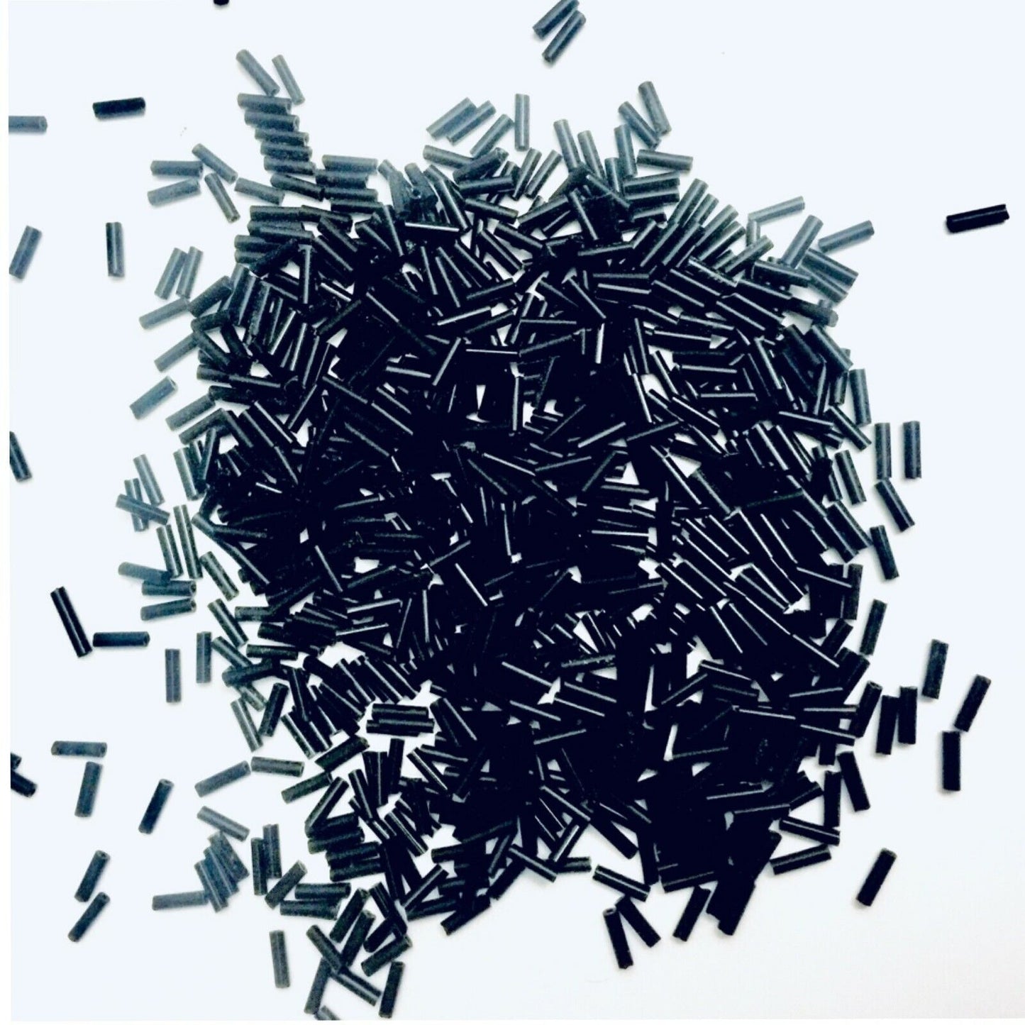 1100+ Bugle Glass 6.5-7.5mm Tube Seed Beads - Choose Your Colour