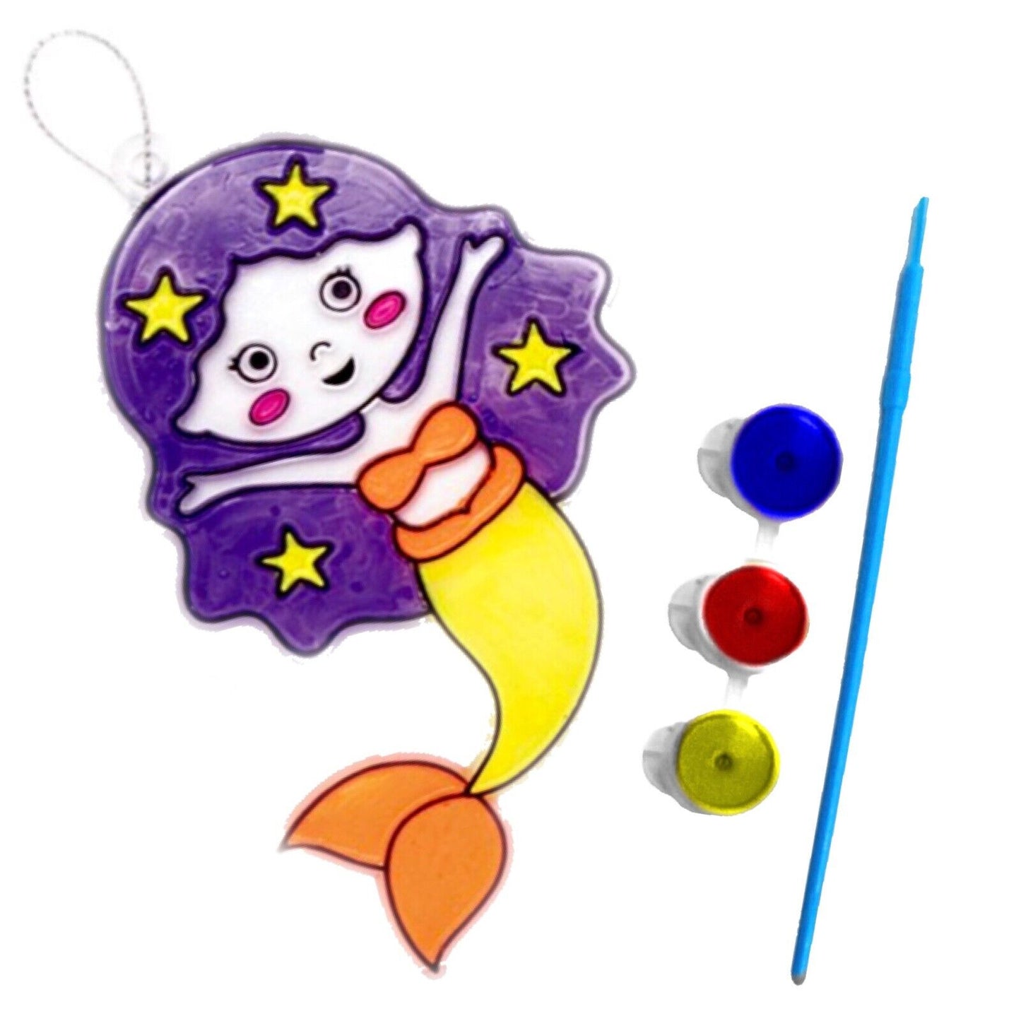1x Cute Animals or Mythical Creatures Paint Your Own Suncatcher DIY Kit