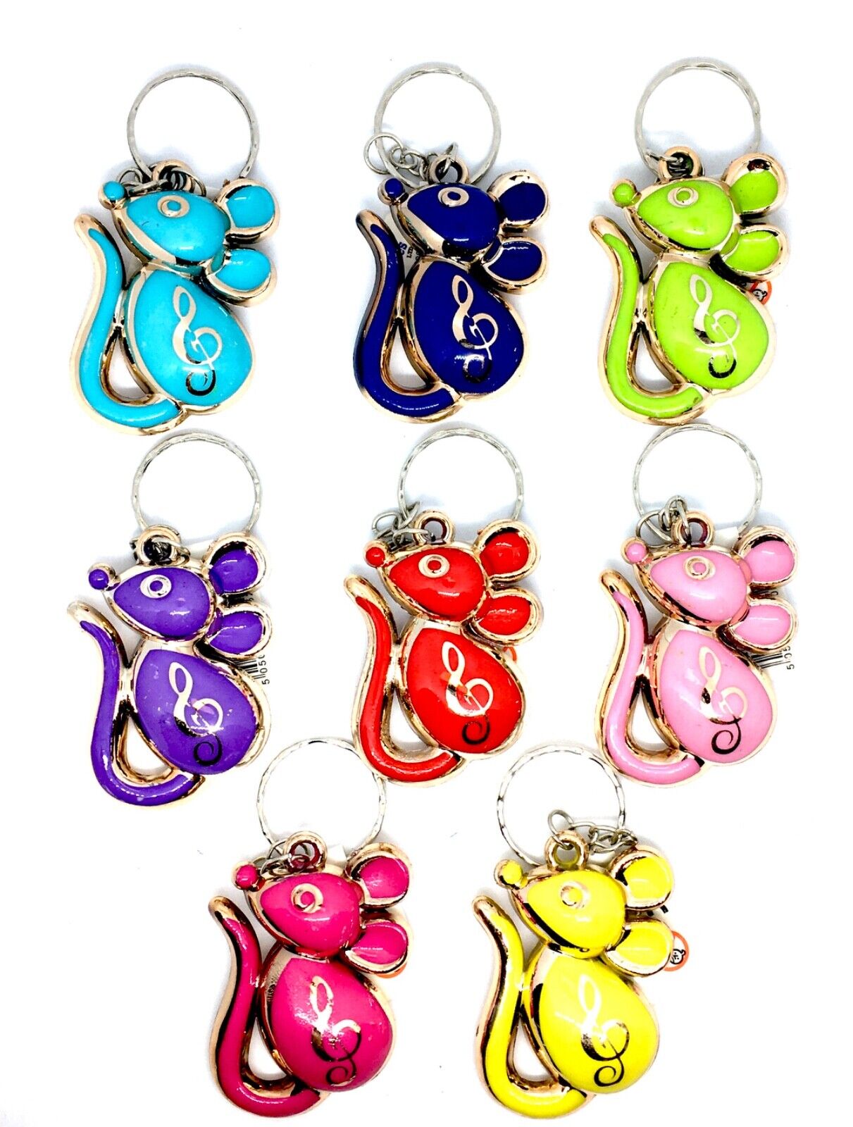 1x Fancy Keyring - Pick Your Design (Smiling, Umbrella, Mouse, Monkey or Penguin)