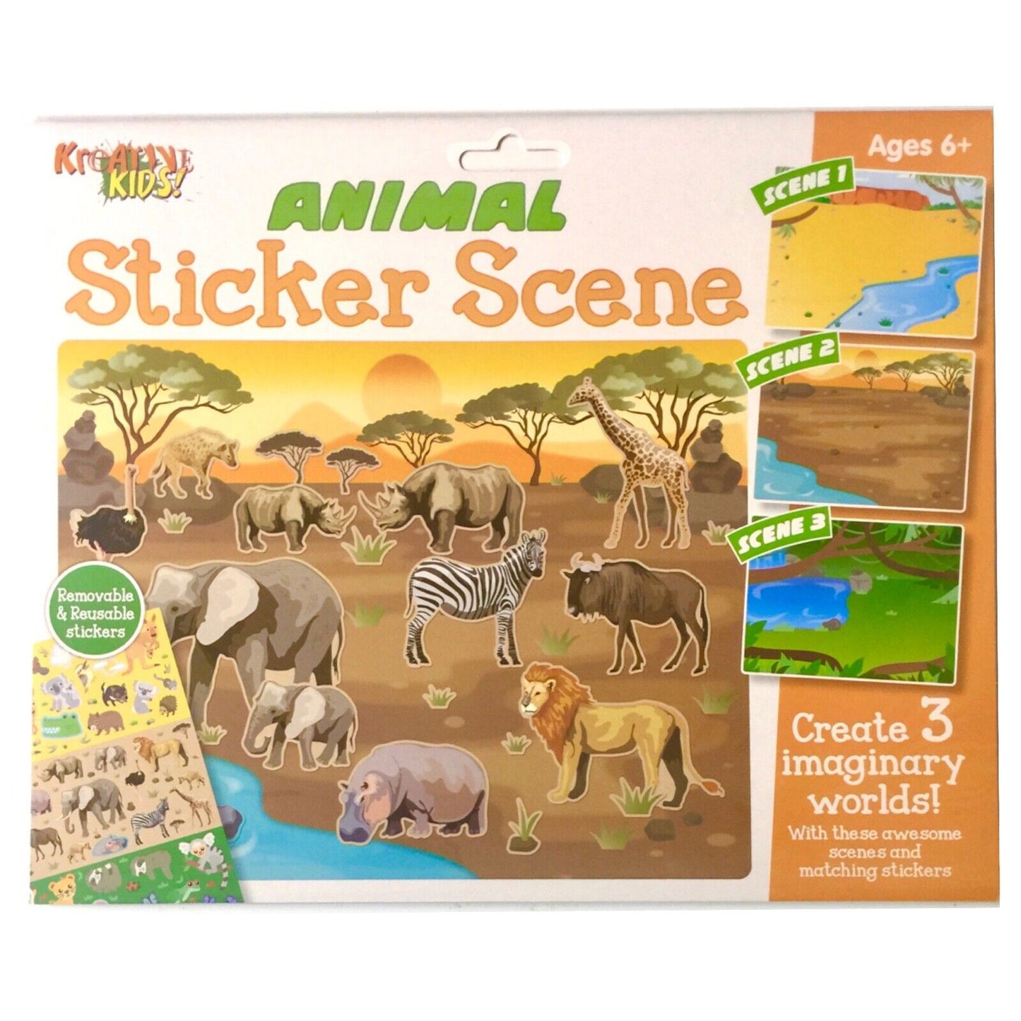 Create Your Own Sticker Scene (3x Scene per Pack) -Pick Between Unicorn, Mermaid