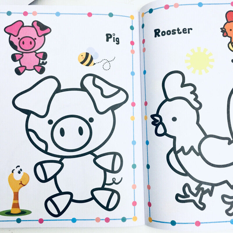 Kids Foil Colouring Book - 2 Cover Theme to Choose