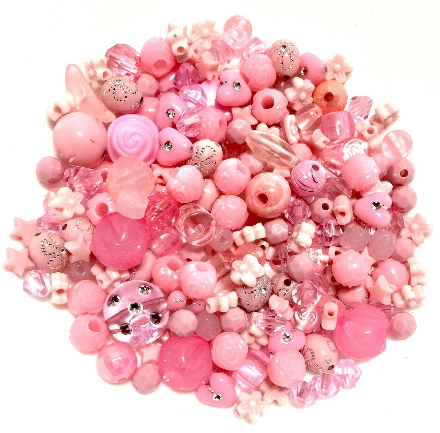 300x Theme Coloured Special Mix Design Mix Sizes Acrylic Beads - Pick Your Color