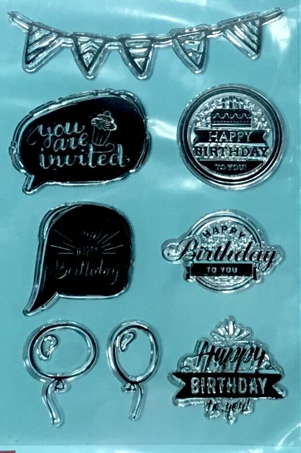 Card Making Scrapbooking Silicon Clear Stamp Set - Pick your Design