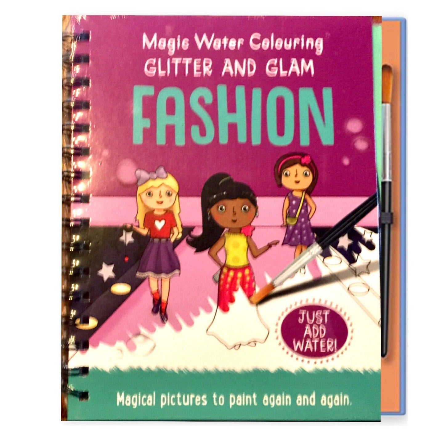 Magic Water Colouring Baby Animals or Fashion with Brush