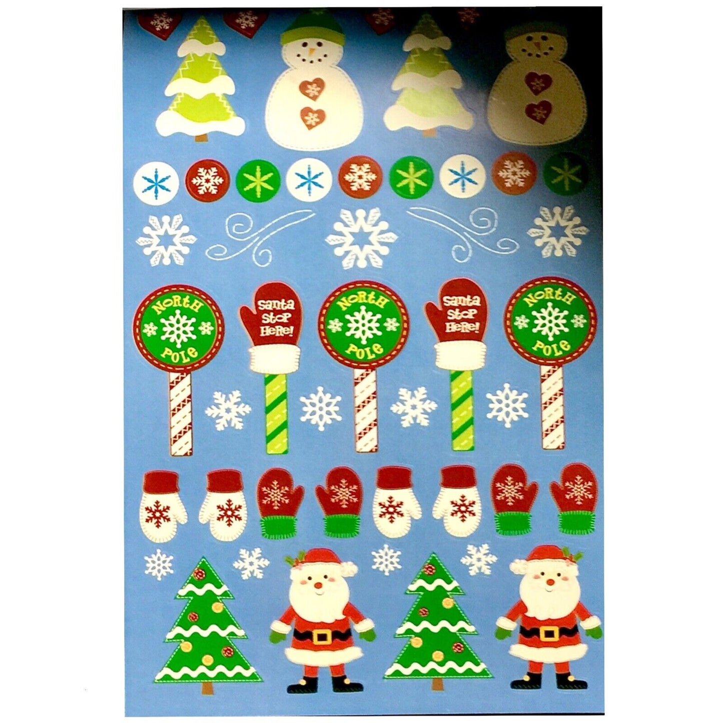 1 Pad Christmas Holiday Die-Cut Sticker Book - Choose Your Design