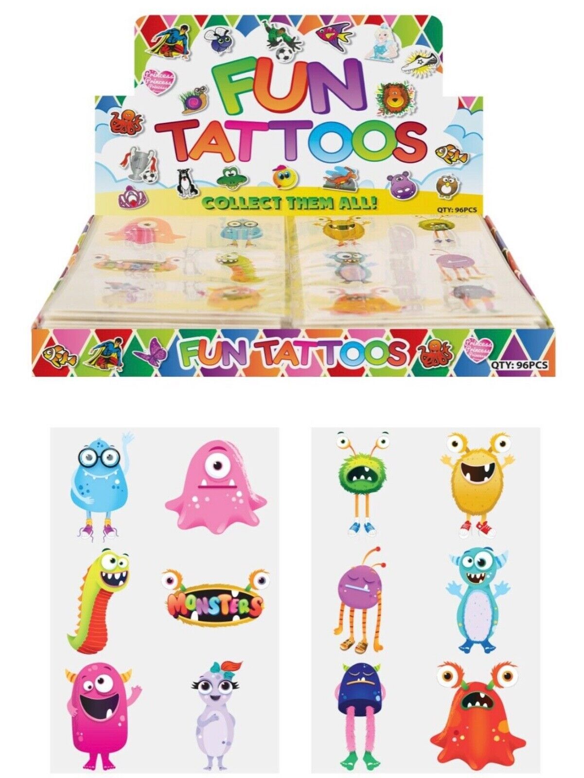 36x Temporary Tattoos Party Favours Stocking Fillers