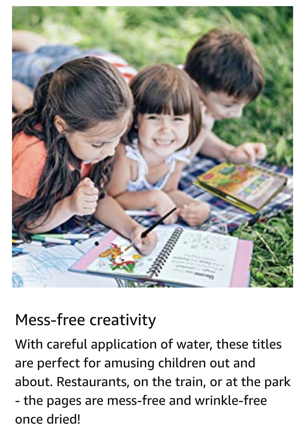 Magic Water Colouring Baby Animals or Fashion with Brush
