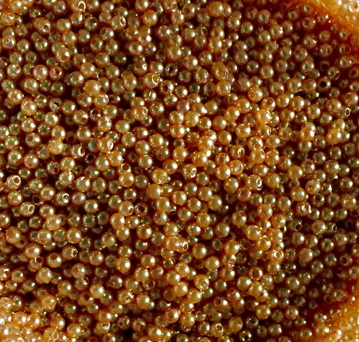 1000x Tiny 3mm Acrylic Faux Pearl Beads for Jewellery Making - Pick Your Colour