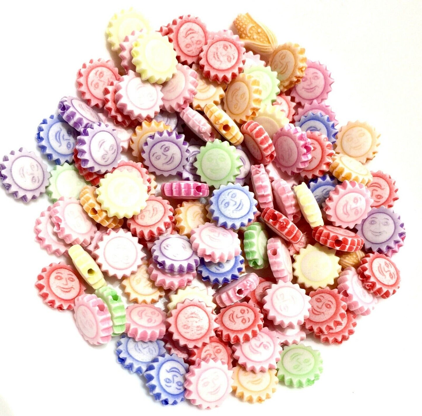 100 pcs Cute Creatures and Creations Spacer Beads - Pick Your Style