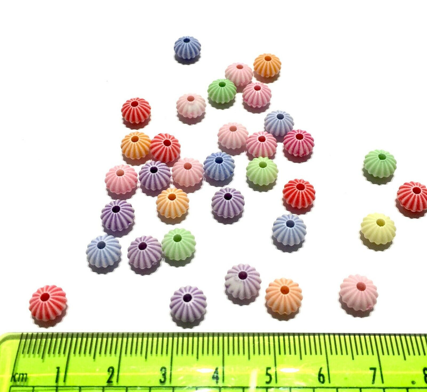200x Rondelle or Tubular Acrylic Spacer Beads - Pick Your Style
