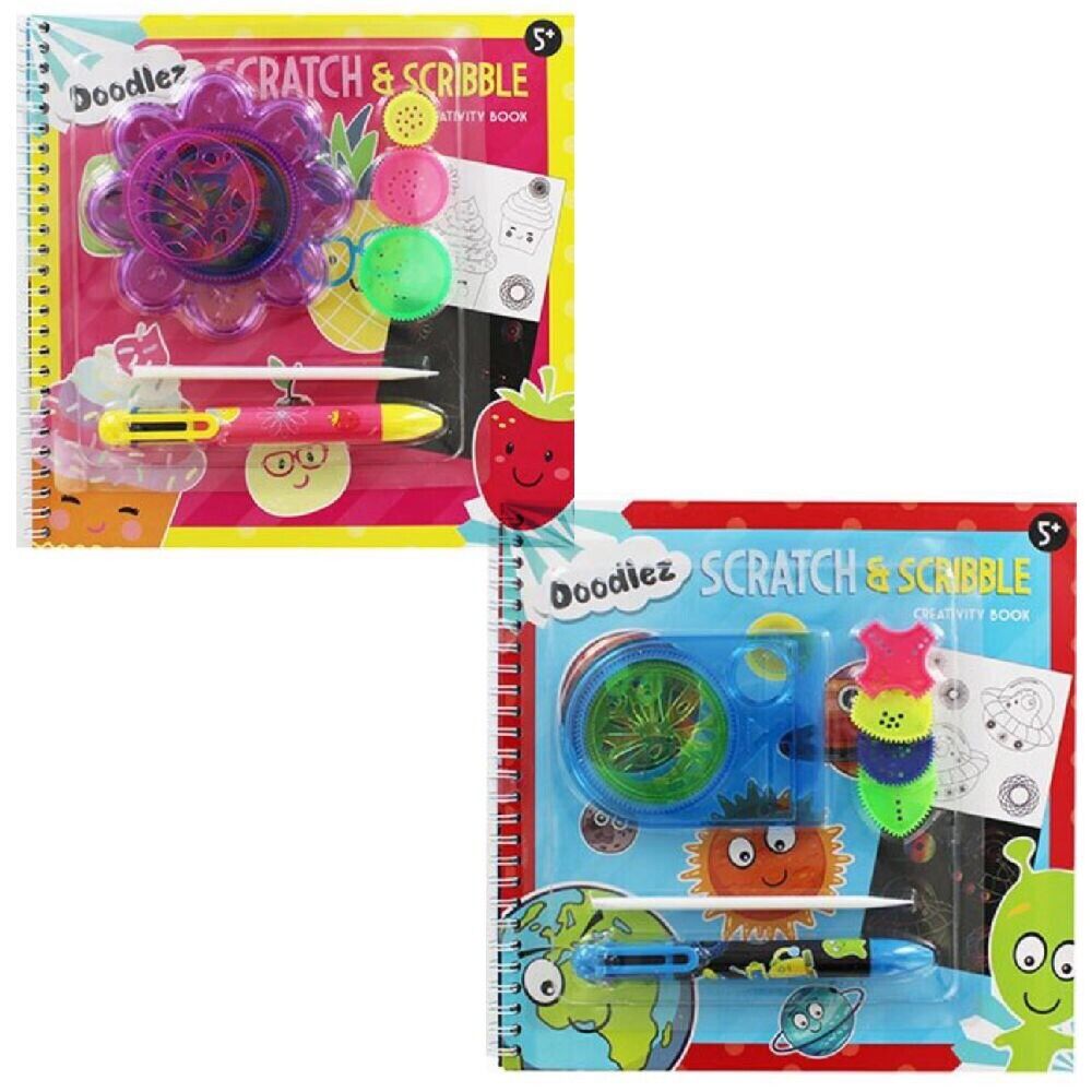 Scratch and Scribble Creativity Pack Set - Pick Your Colour
