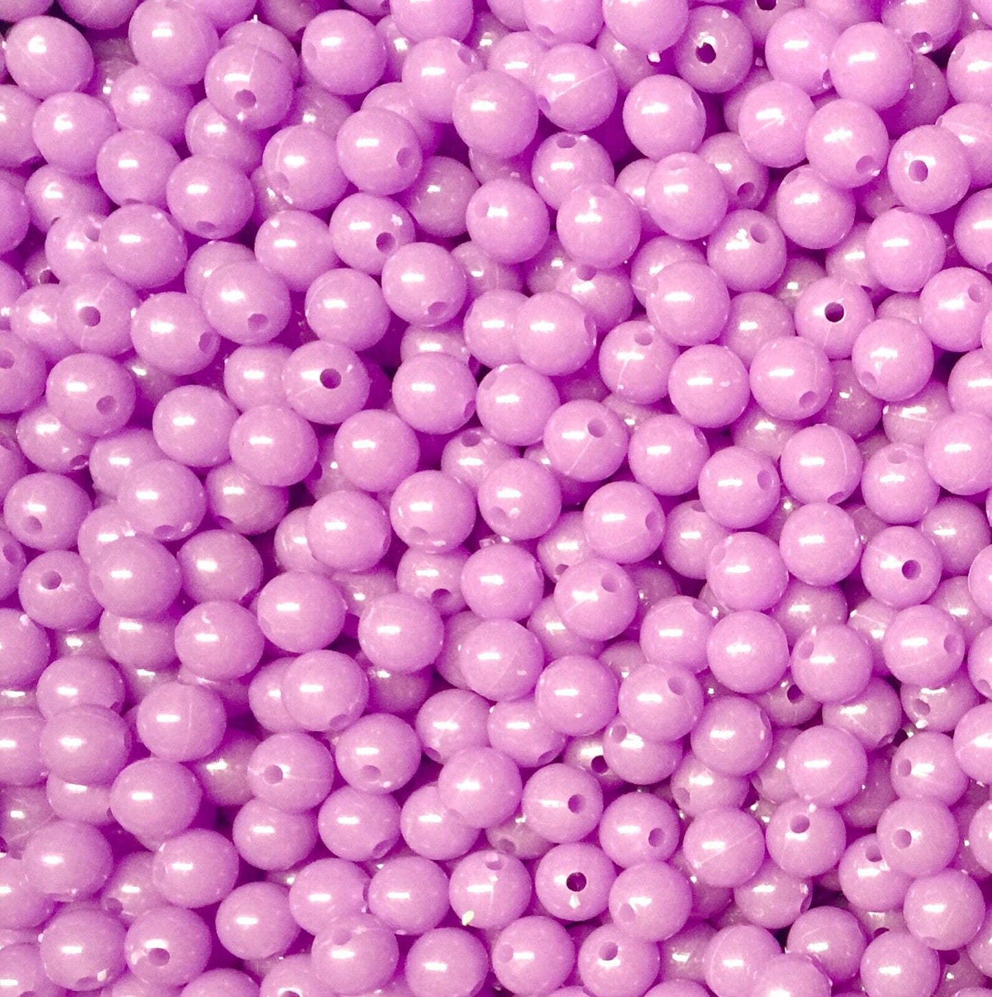 100x Multi Colour 8mm Glow in the Dark Beads for Crafts