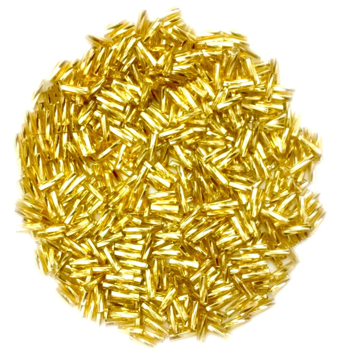 650+ Twisted Spiral 6mm Bugle Tube Glass Seed Beads - Pick Your Colour