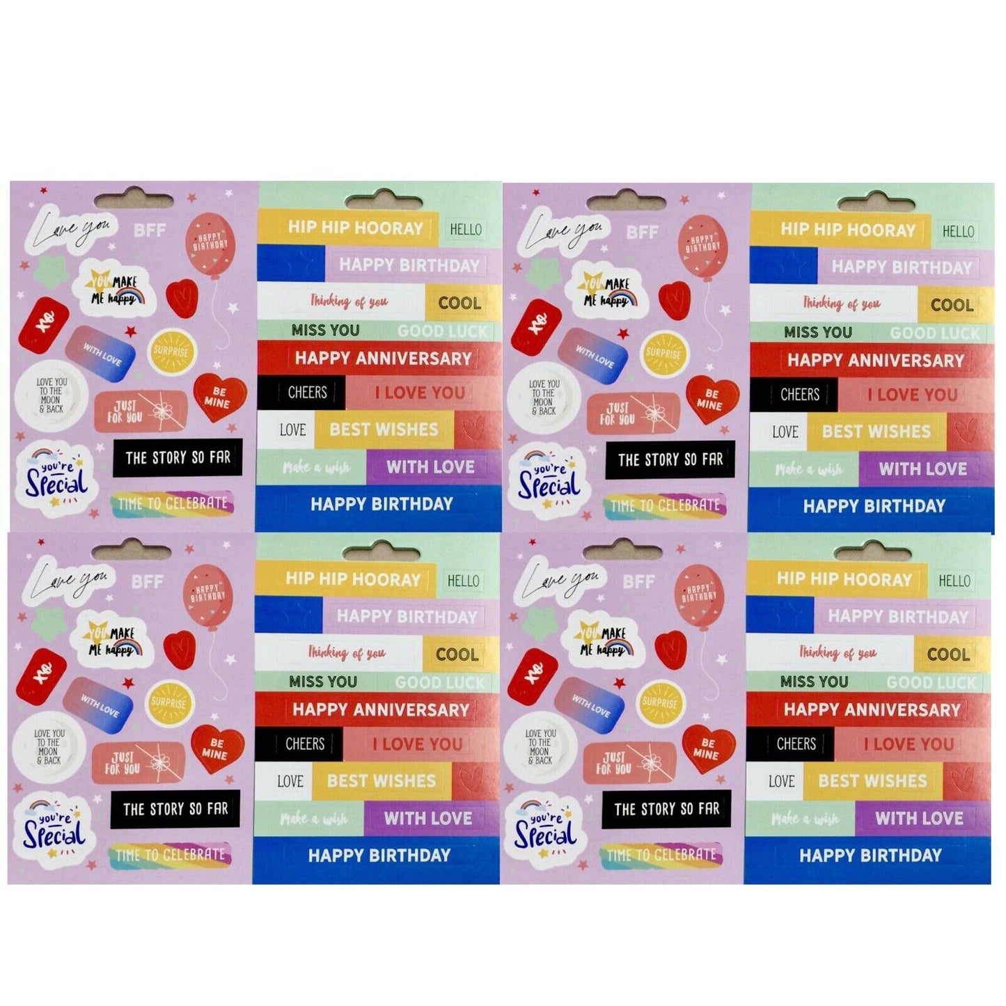 100+ Sentiments, Thoughts, Greetings and More Die Cut Stickers