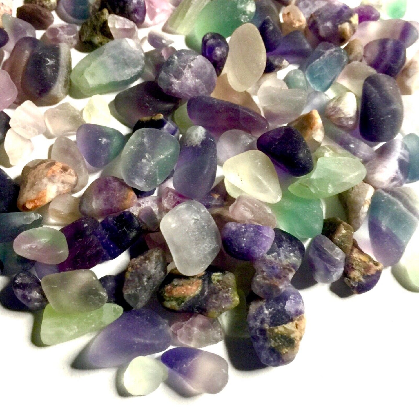 40g Natural Stone Gemstone Crystal 4mm-20mm Chips Nuggets No Holes