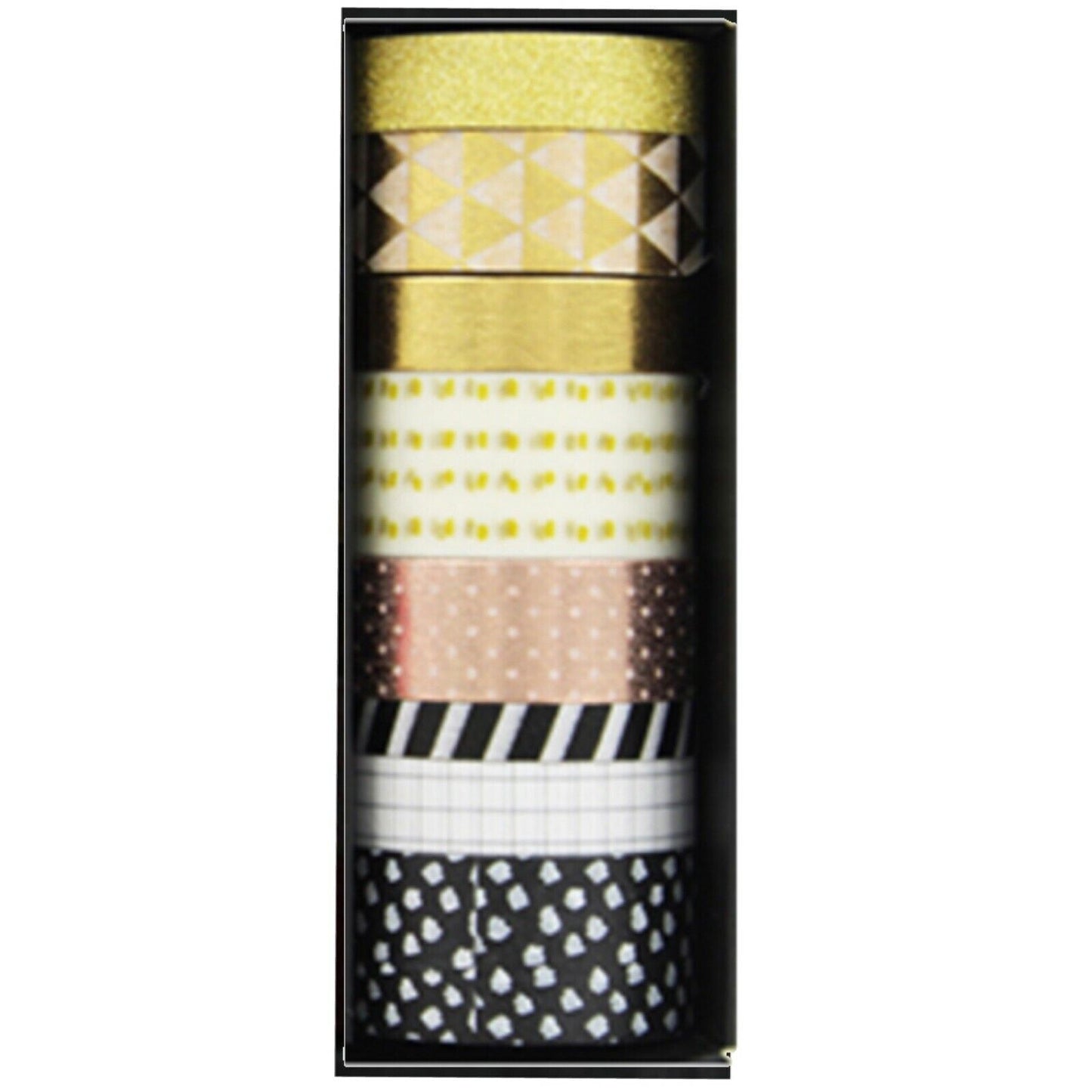 8x Roll Multi Colour Mix Sizes Mix Design Patterned Washi Tape