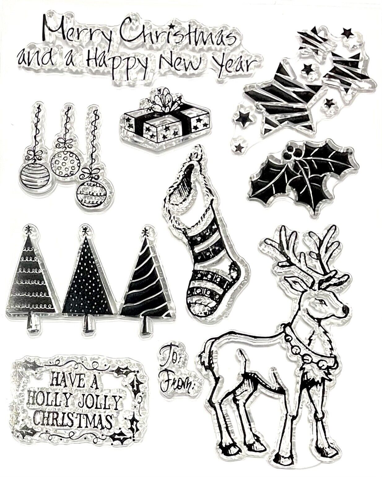 Card Making Scrapbooking Silicon Clear Stamp Set - Pick your Design