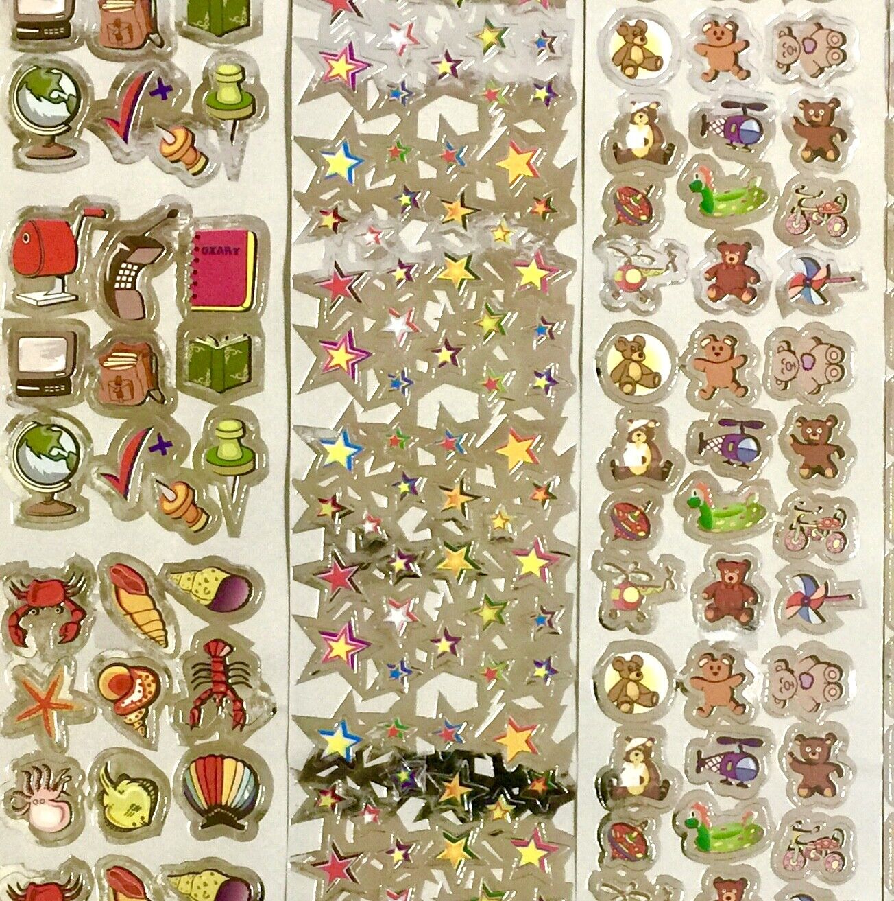 480x Assorted Mini Foil Stickers For Card Making and Paper Crafting