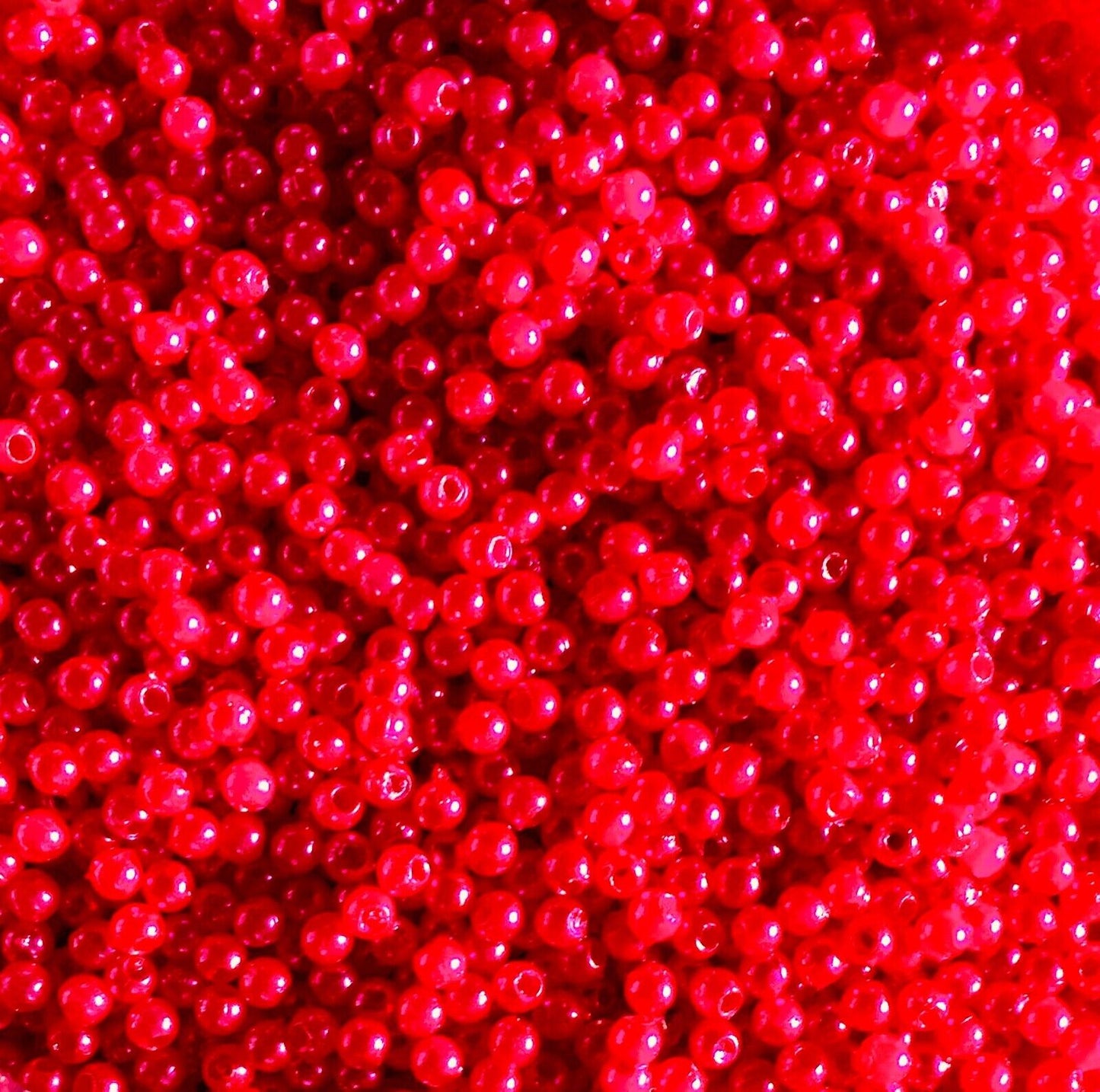 1000x Tiny 3mm Acrylic Faux Pearl Beads for Jewellery Making - Pick Your Colour