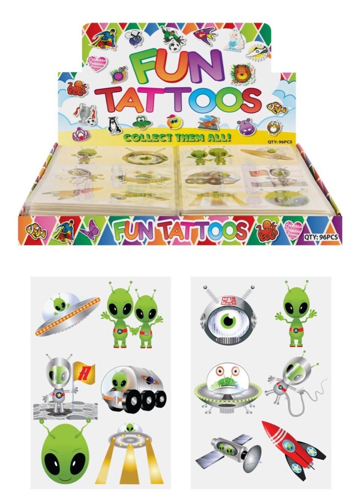 36x Temporary Tattoos Party Favours Stocking Fillers
