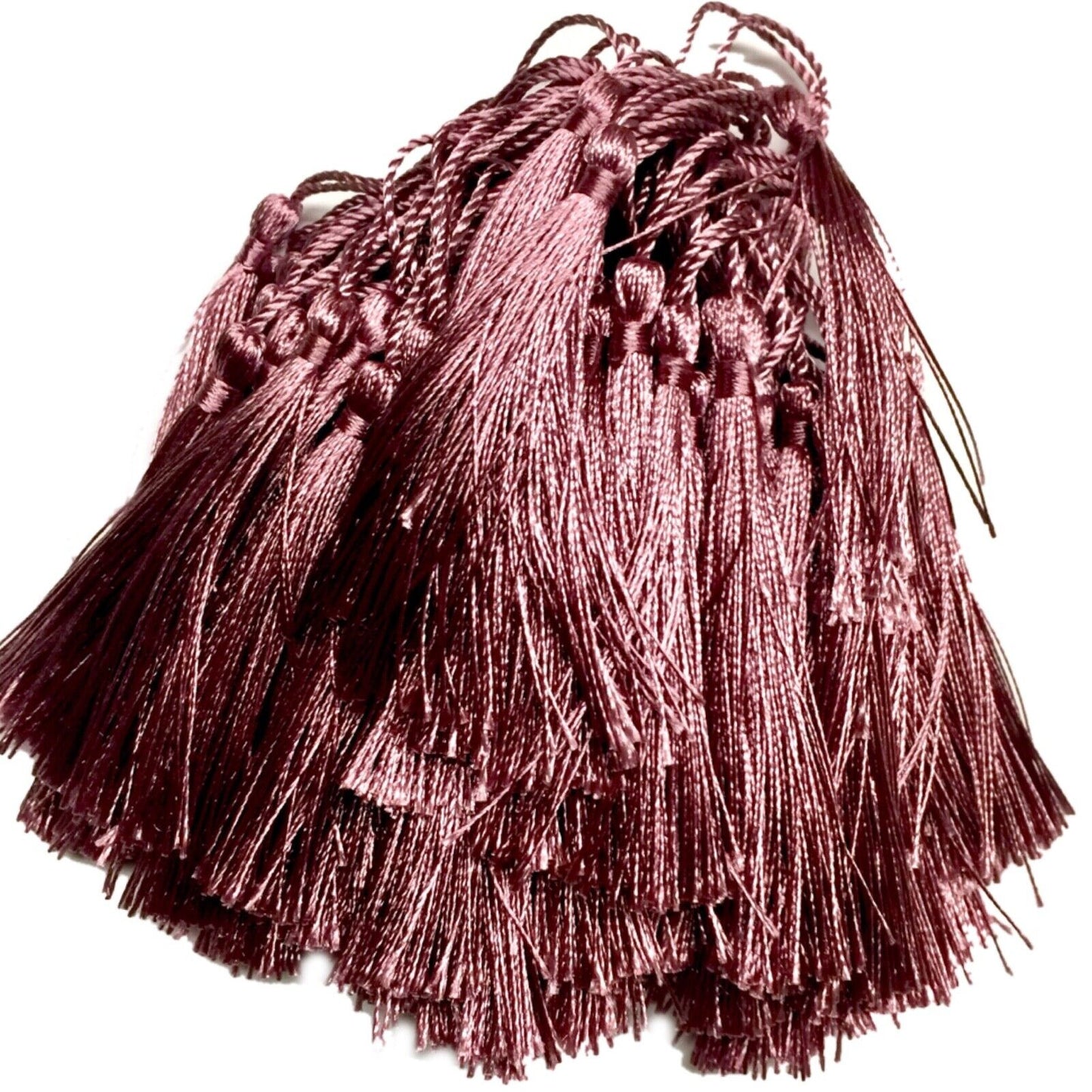 10x Satin Feel Colourful 13cm Tassels for Jewellery or Craft Making