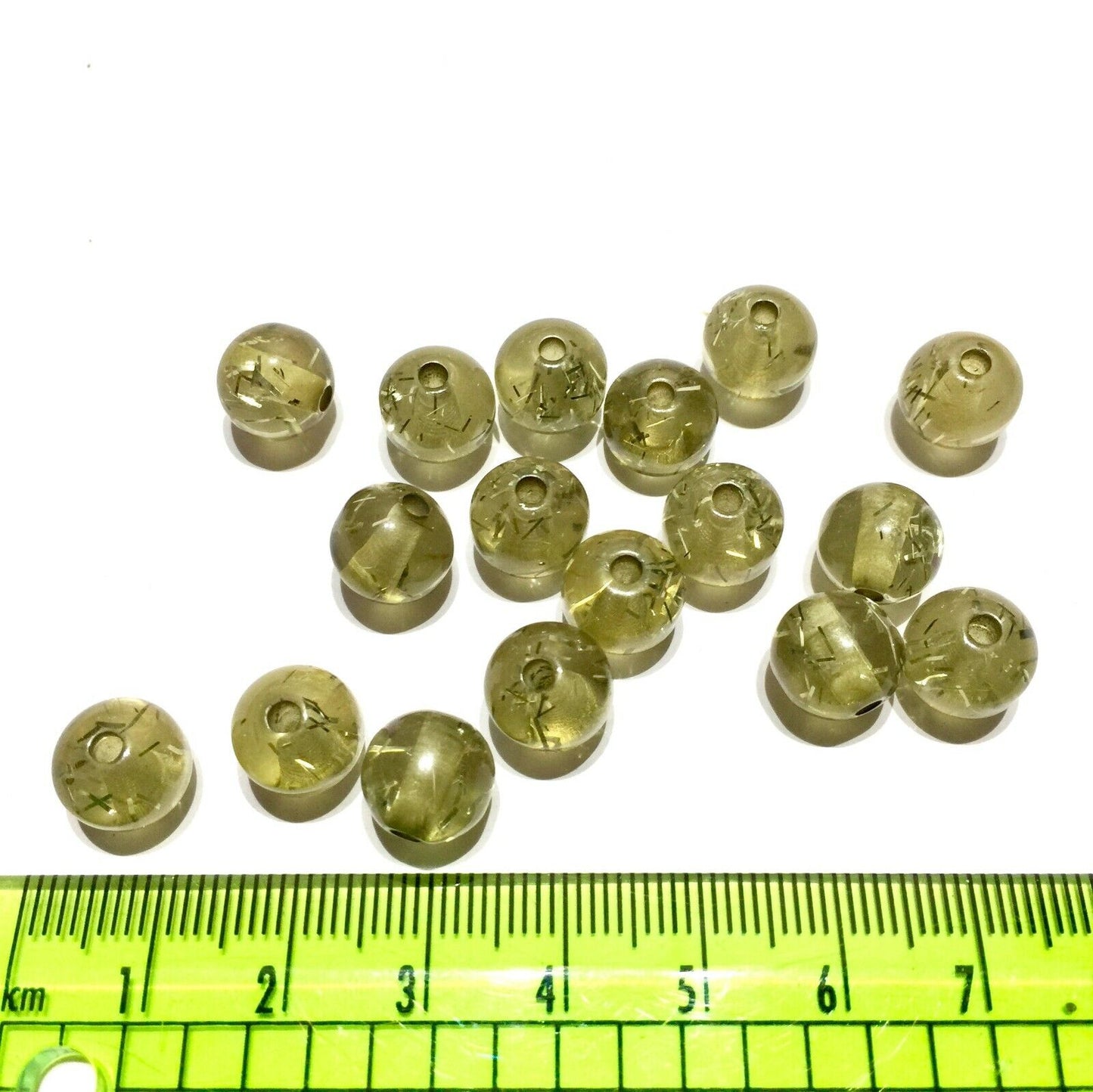 50x Transparent 10MM Acrylic Beads for Jewellery Making - Choose Your Colour