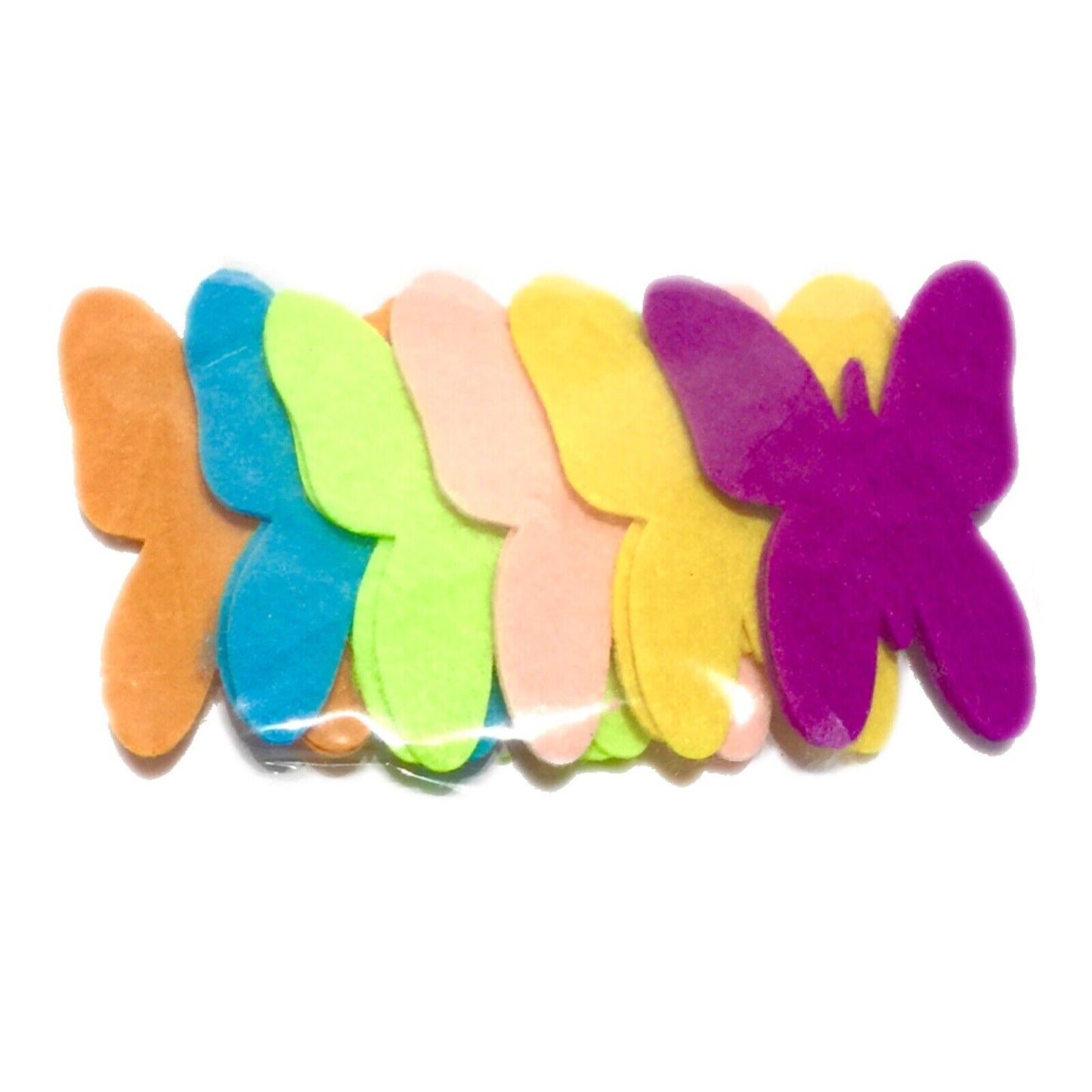 12x Multicolour Foam or Felt Shapes - Unicorn, Butterfly, Heart or Flowers