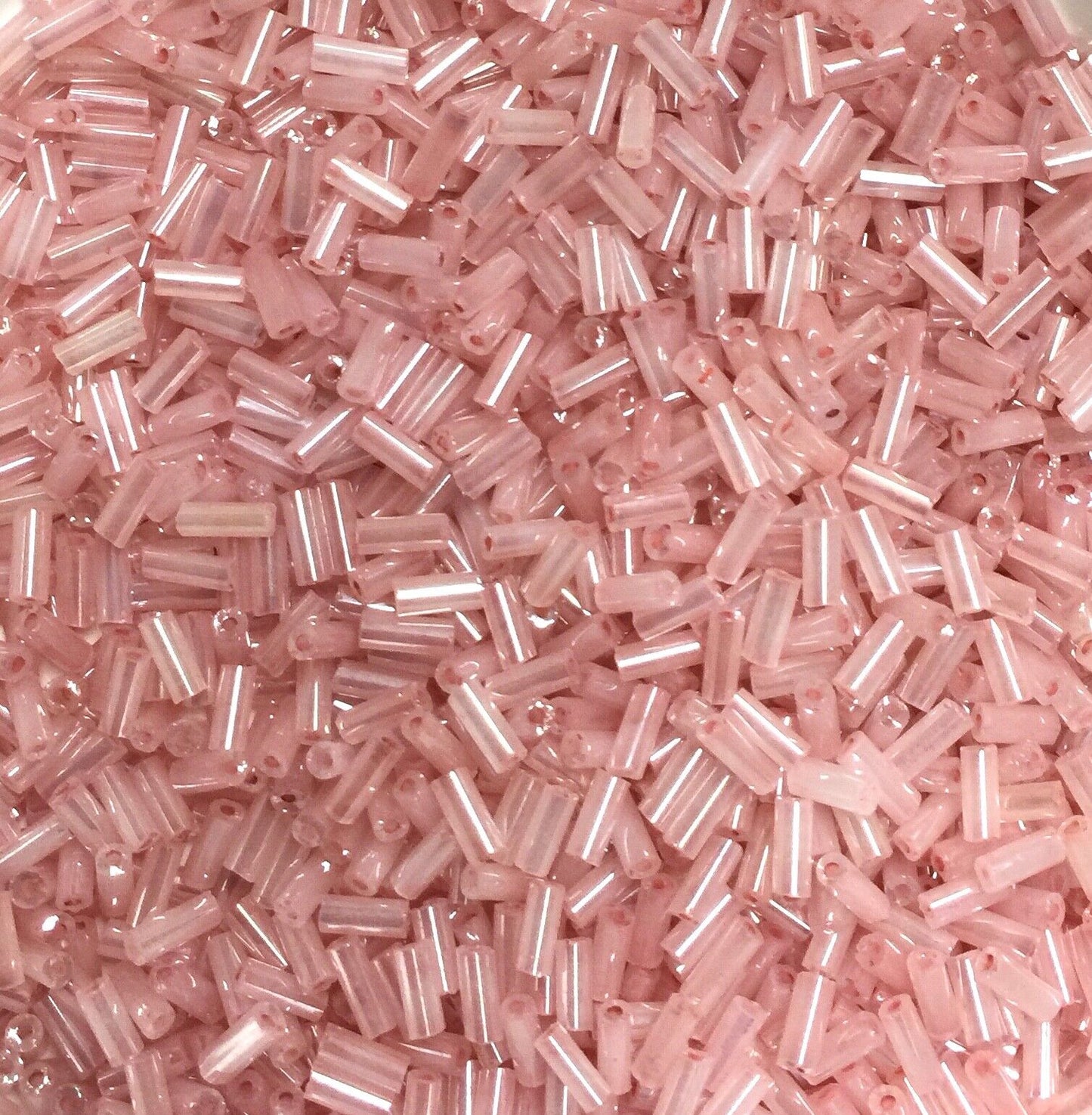 1800+ Shiny Bugle Glass 4.5-5.0mm Seed Tube Beads - Choose Your Colour