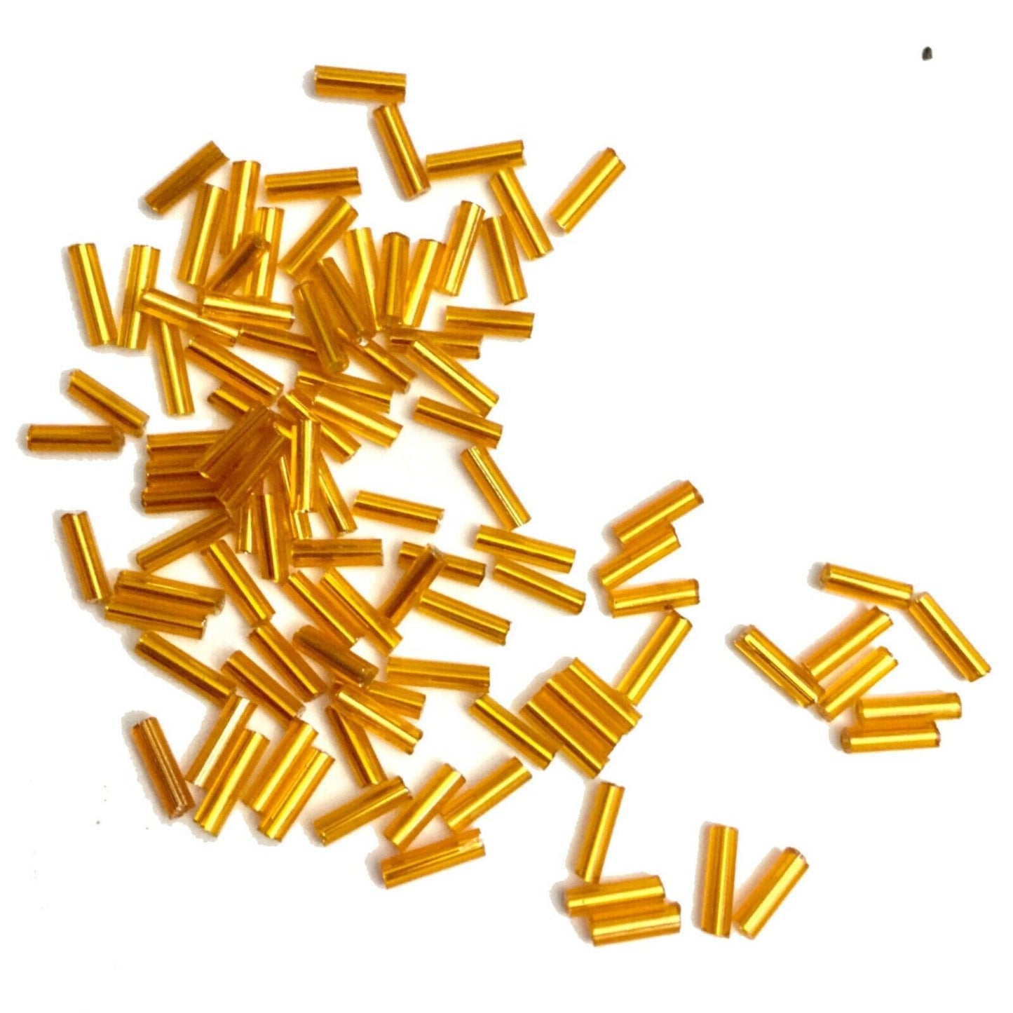 1100+ Bugle Glass 6.5-7.5mm Tube Seed Beads - Choose Your Colour