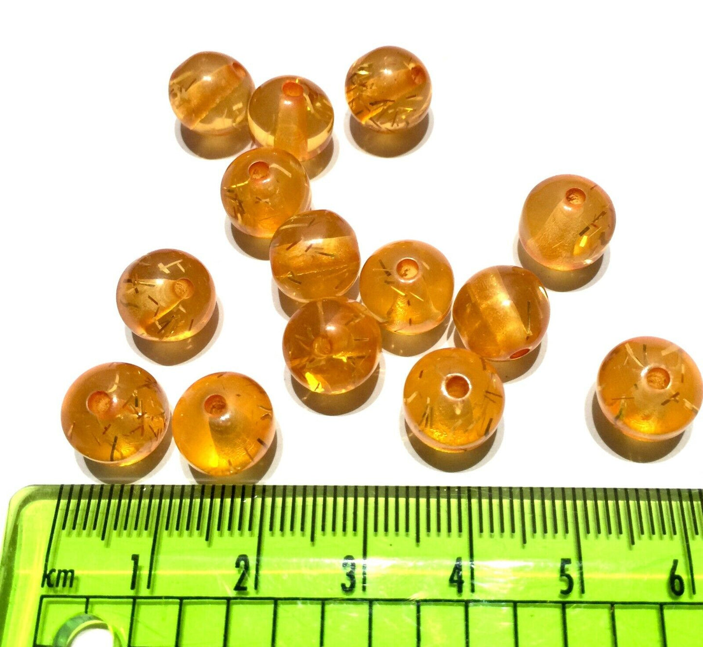50x Transparent 10MM Acrylic Beads for Jewellery Making - Choose Your Colour