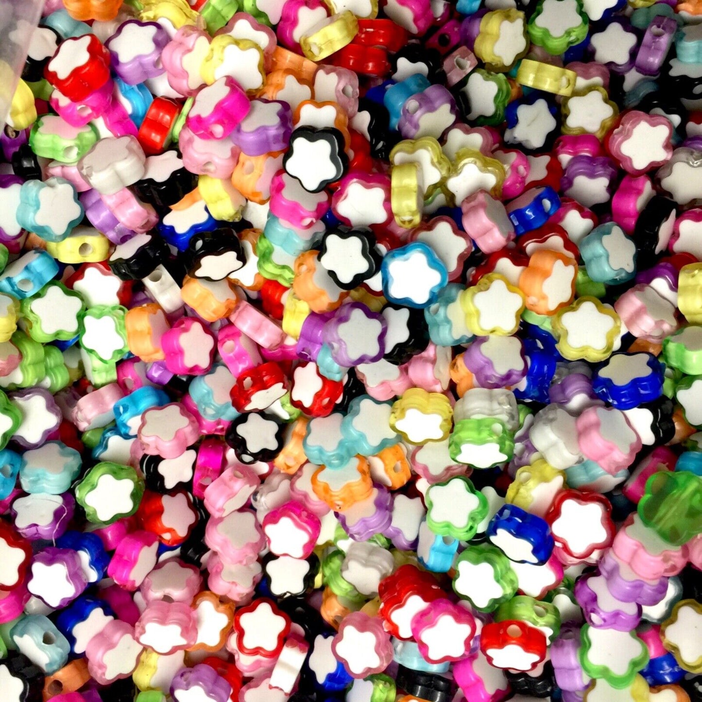 100x Mix Coloured Star Shaped Beads - Pick Your Style