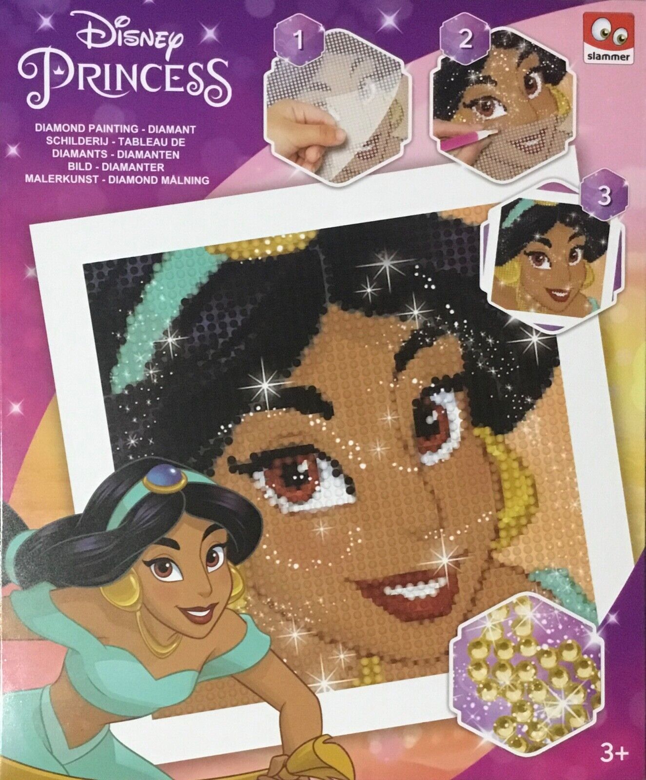 1x Disney Princess Resin Diamond Art Embroidery DIY Box Kit