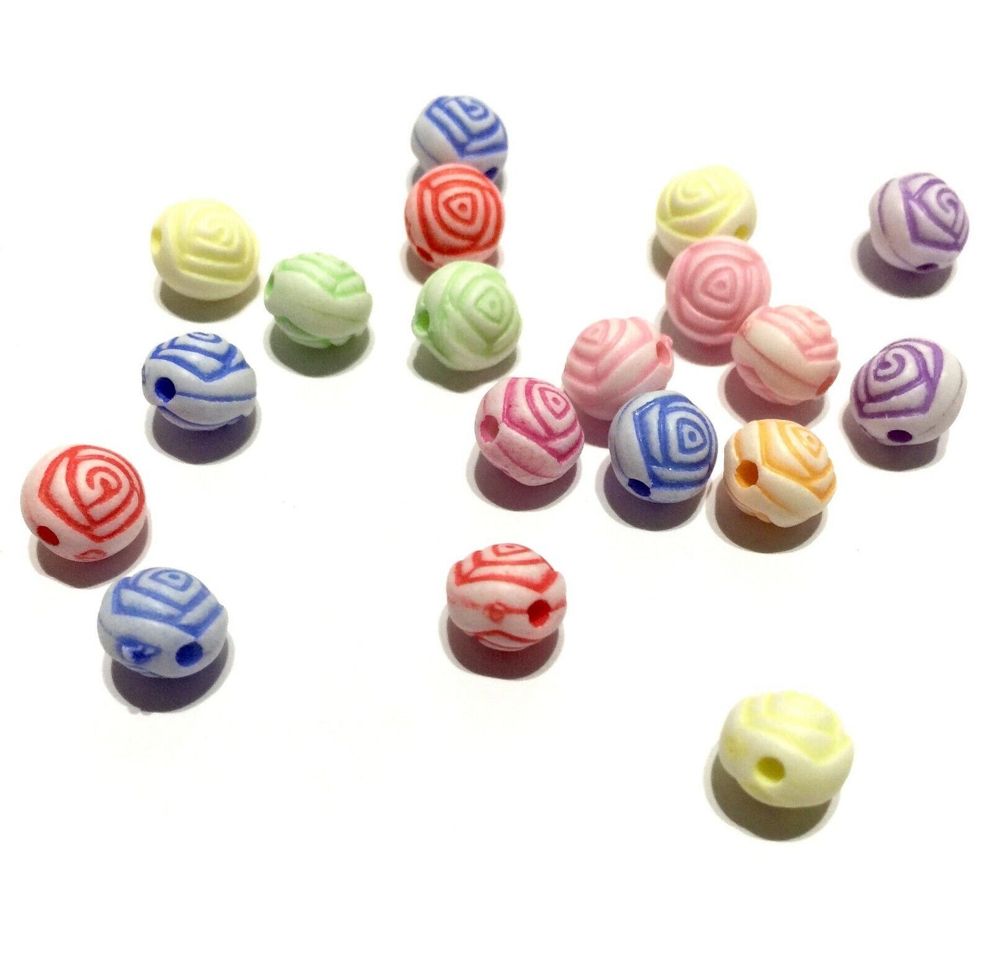 150x Flower Acrylic Beads - Pick Your Style