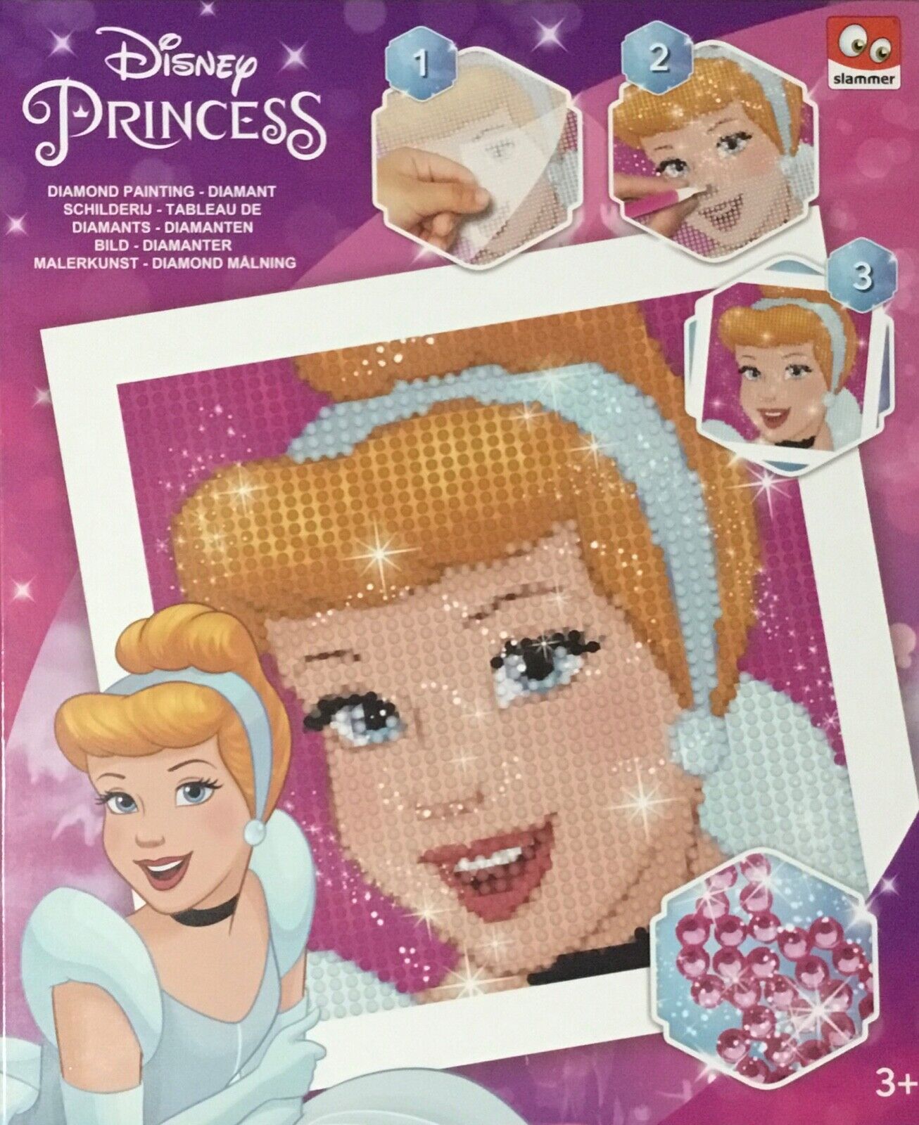 1x Disney Princess Resin Diamond Art Embroidery DIY Box Kit
