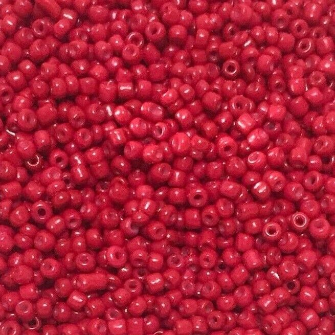3000+ Glass 2mm Seed Beads Opaque - Pick your Colour