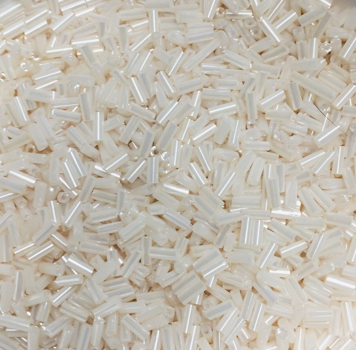 1800+ Shiny Bugle Glass 4.5-5.0mm Seed Tube Beads - Choose Your Colour