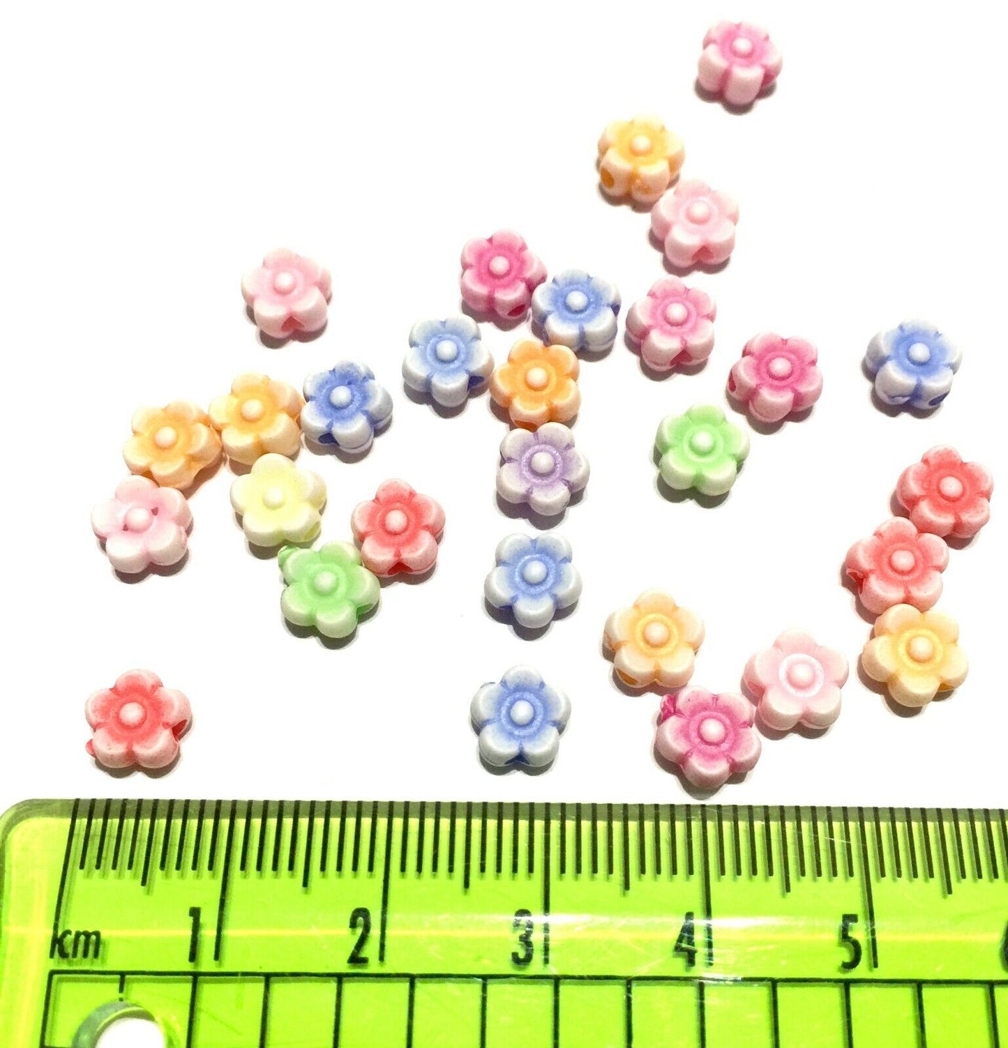 150x Flower Acrylic Beads - Pick Your Style