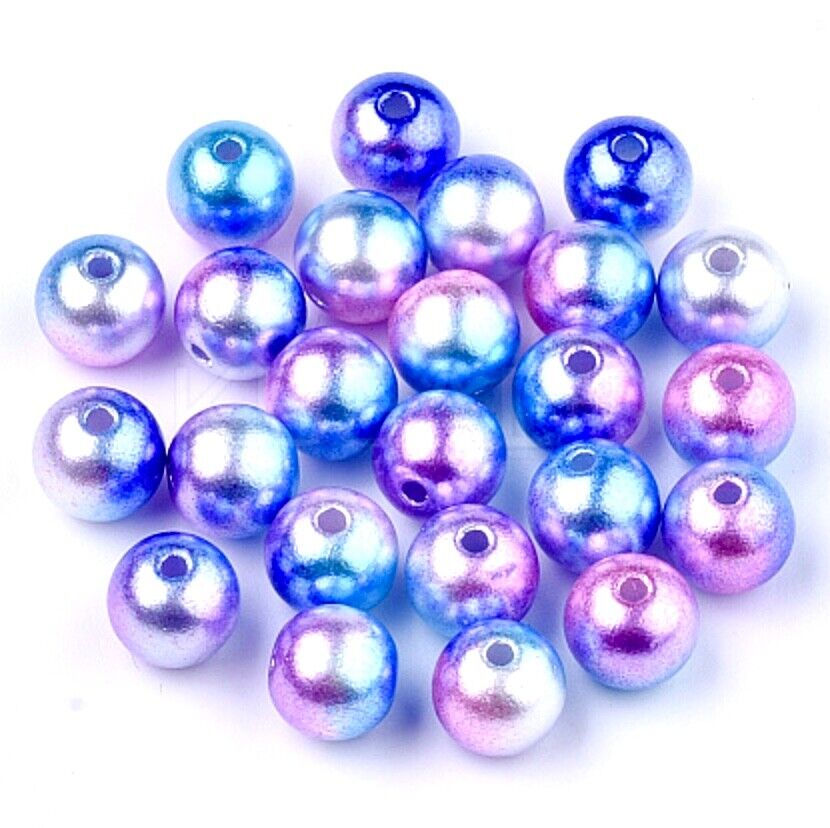 1000x Tiny 3mm Acrylic Faux Pearl Beads for Jewellery Making - Pick Your Colour