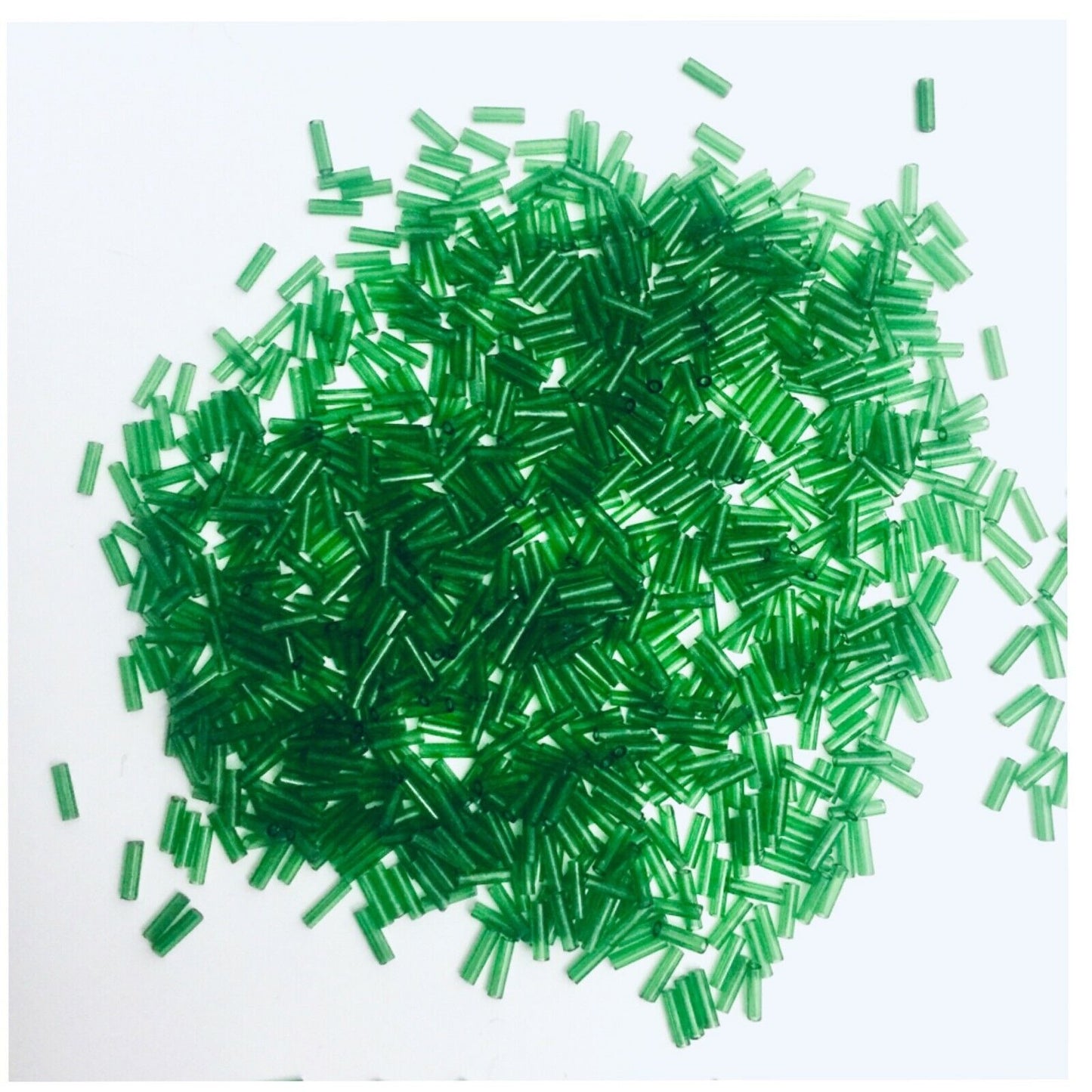 1100+ Bugle Glass 6.5-7.5mm Tube Seed Beads - Choose Your Colour