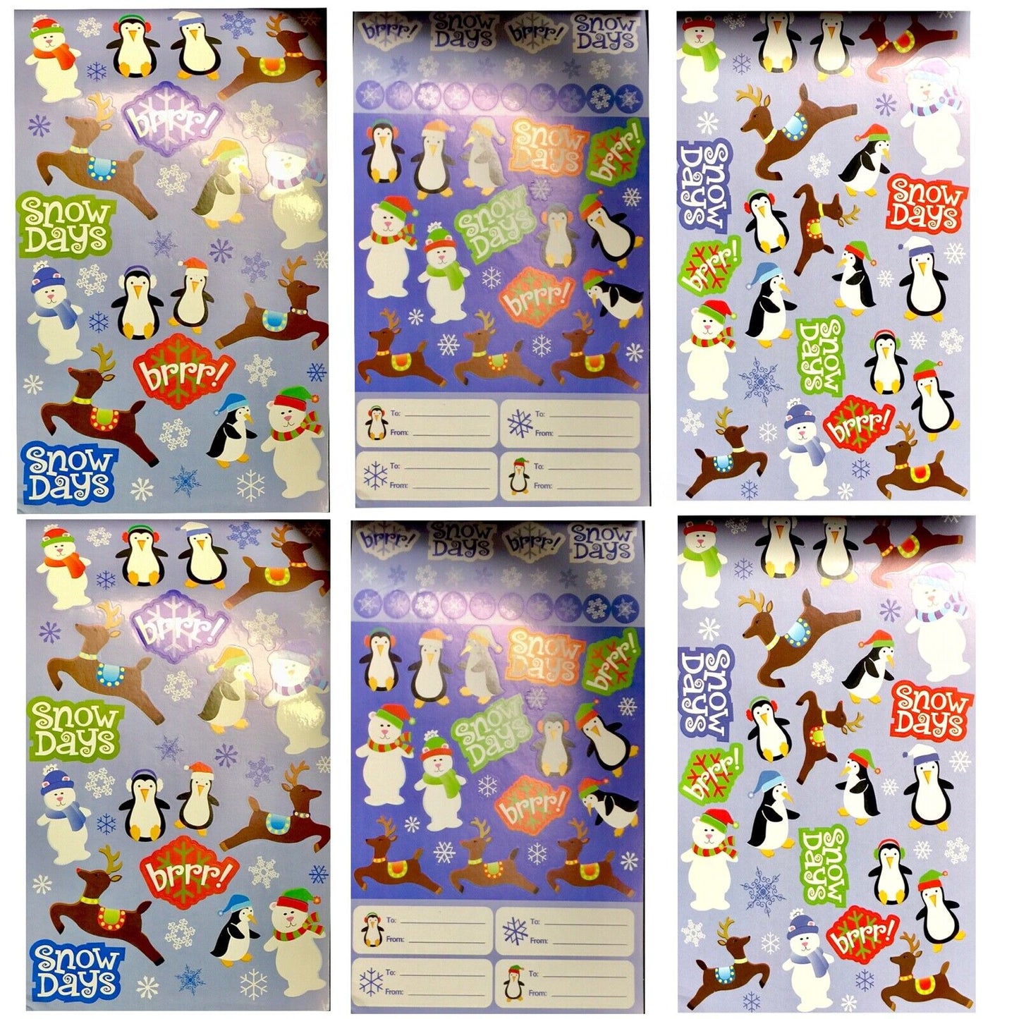 1 Pad Christmas Holiday Die-Cut Sticker Book - Choose Your Design