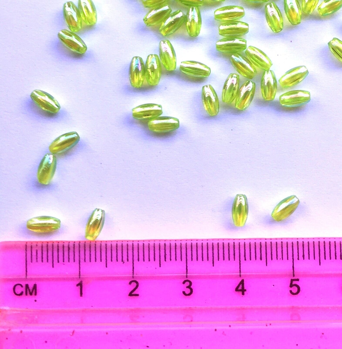 500 pcs Small Rice Pearl 6mmx3mm Acrylic Beads for Jewellery and Sewing Craft