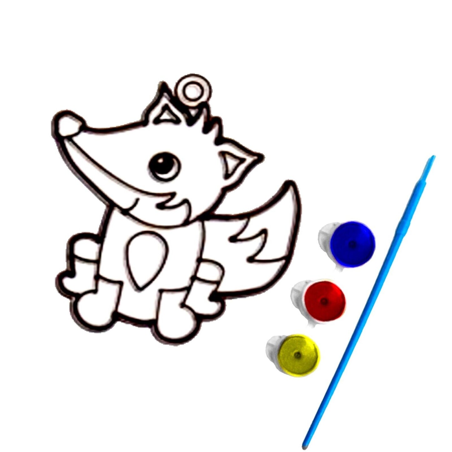 1x Cute Animals or Mythical Creatures Paint Your Own Suncatcher DIY Kit