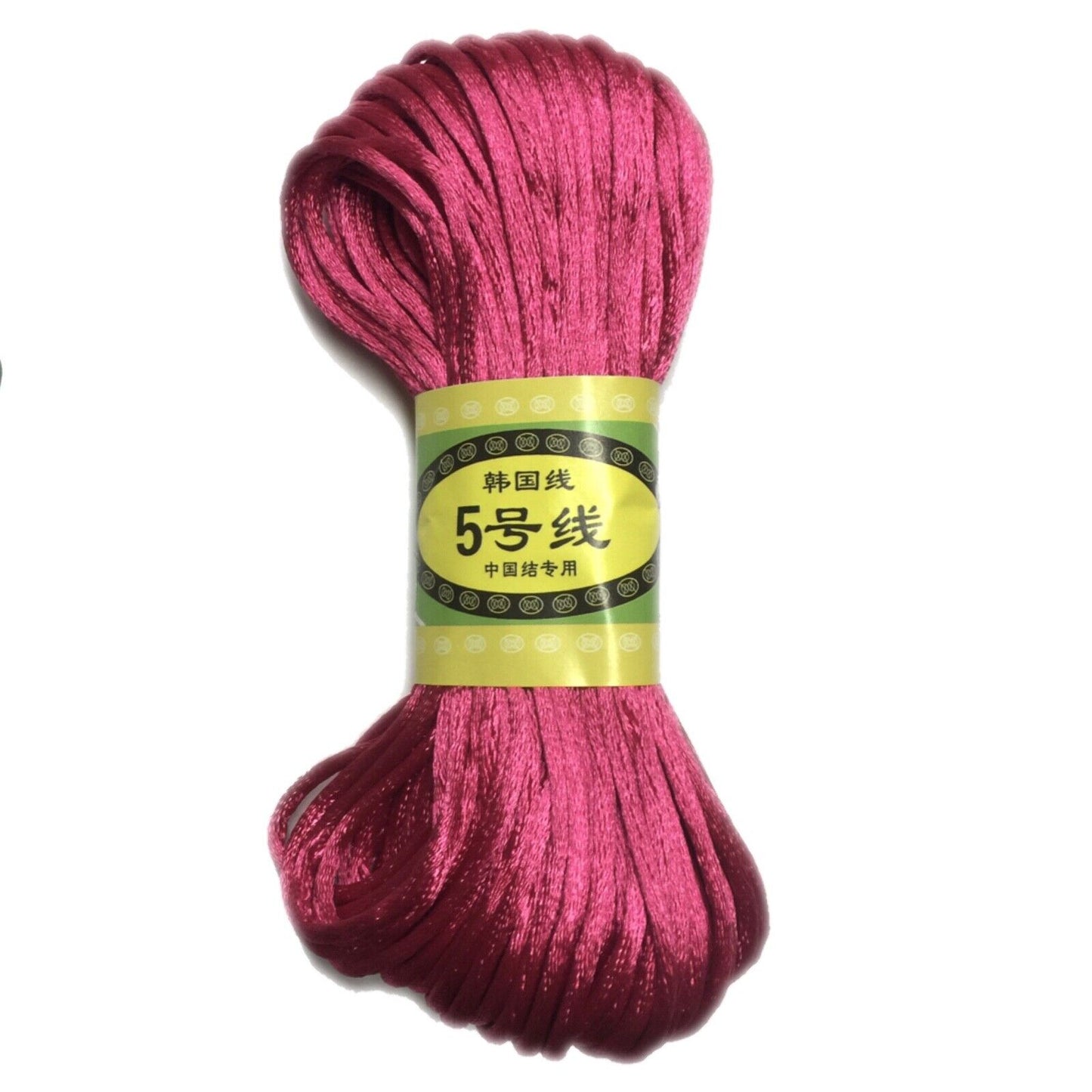 20x Yards Macrame 2.5mm Shamballa Polyester Satin Rattail Cord