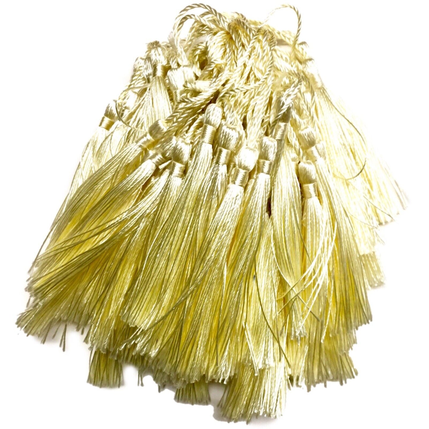 10x Satin Feel Colourful 13cm Tassels for Jewellery or Craft Making