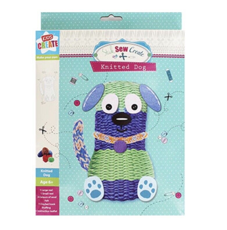 Make Your Own Knitted Owl or Dog DIY Box Kit with Reusable Circular Loom